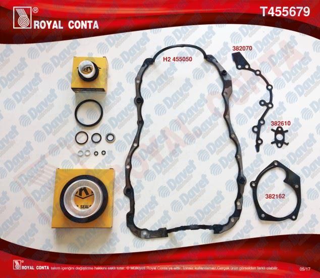 ROYAL T455679 Alt Takim Conta Clio 3-Megane 2-Fluence 1.5dci Skt Keçeli